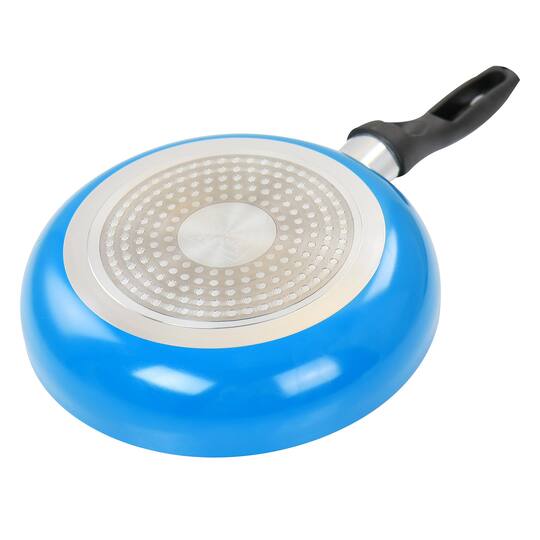 Gibson Home® 8" & 10'' Blue Aluminum Frying Pan Set
